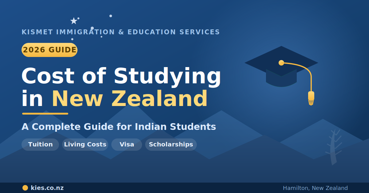 cost of studying in New Zealand for Indian students
